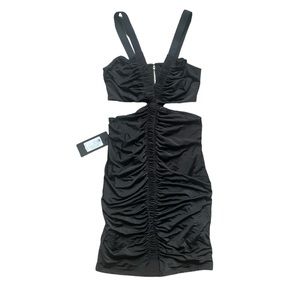 NWT Marciano Black Cut Out Bodycon Mini Dress S